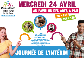 Journée de l'Intérim 2024 au Pavillon des arts à Pau