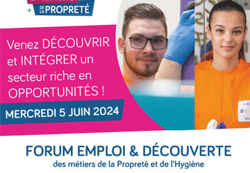 Forum Emploi et découverte des métiers de la propreté et de l'hygiène
